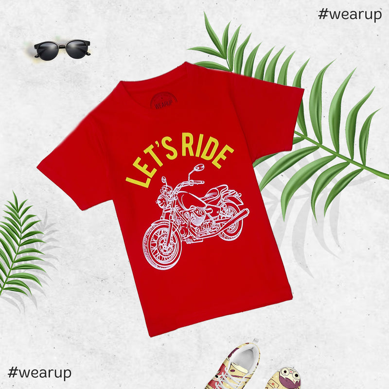 Lets Ride Kids Tshirt Shop Online Pakistan Wearup