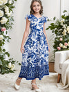 Blue Blossom Elegance Maxi