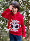 Lovely Panda Red Hoodie Kids Trendy Hoodie