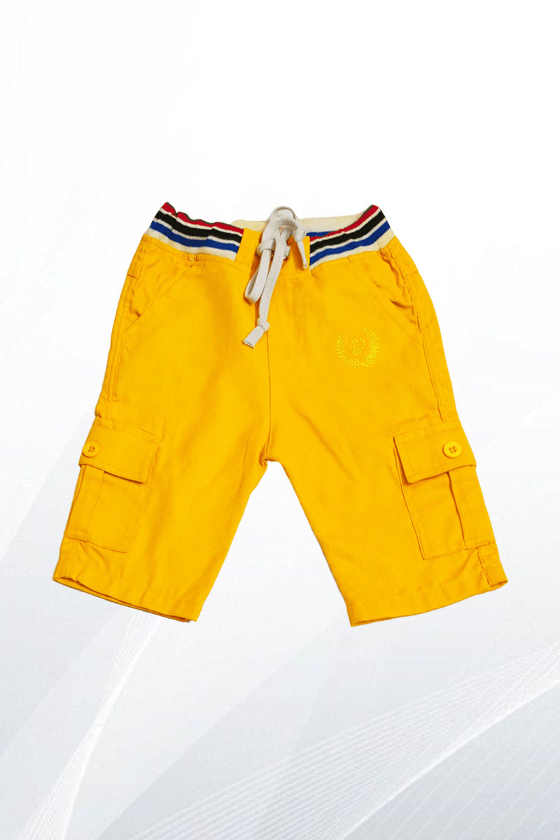 Yellow 5 Pocket Shorts