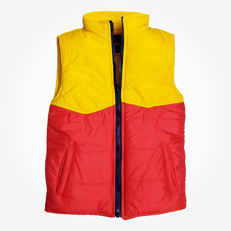 Puffer Jacket Red & Yellow