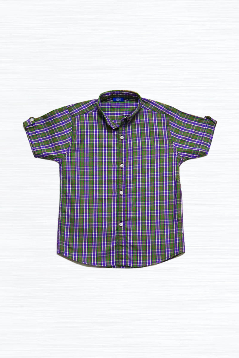 Olive Green Check Shirt