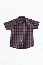 Chocolate Brown Check Shirt